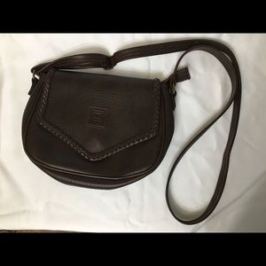 Leather cross body bag